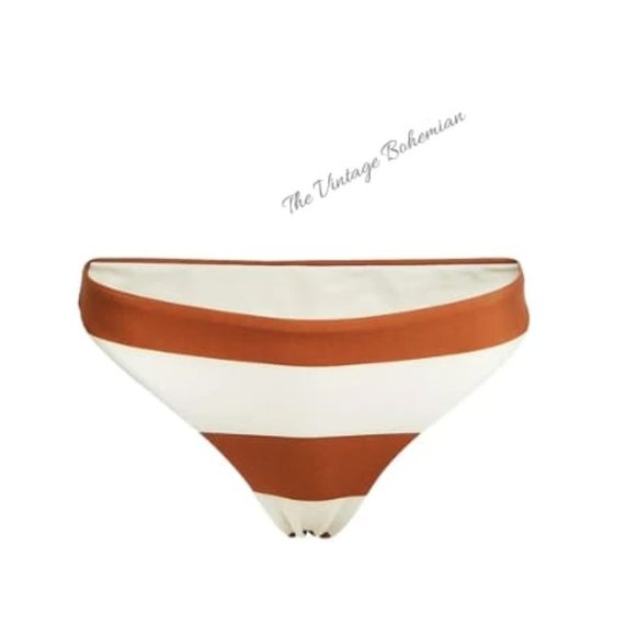 NWT Same The Lady Brief Cream and Caramel strip - Picture 2 of 4